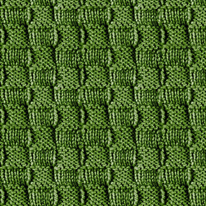 Knit and Purl Dark Lime Green Stitch  