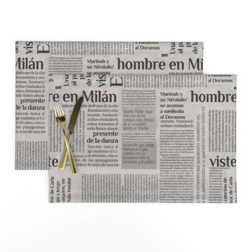 Spanish Newspaper Print