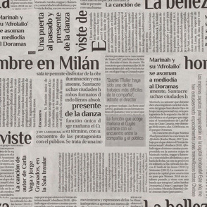 Spanish Newspaper Print
