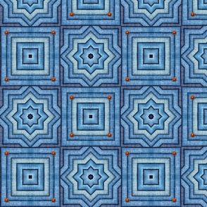 Blue Jeans Denim Quilt Patchwork