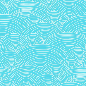 Noodle Doodle Hills // Sky Blue