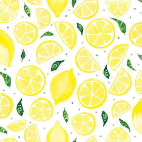 Watercolor lemon