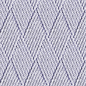 Diamond Knit Pattern in Pale Lilac  