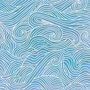 Tumbling ocean waves - smaller scale