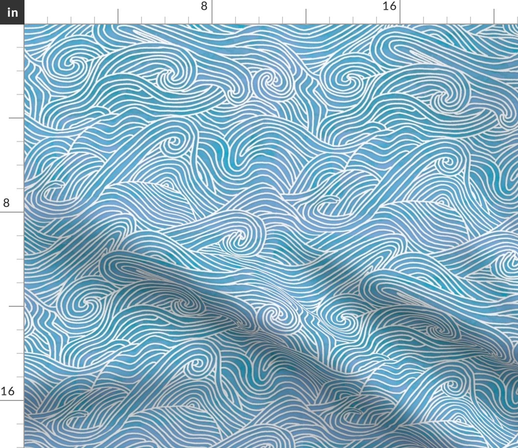 Tumbling ocean waves - smaller scale