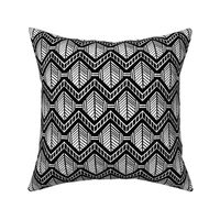 Bold black and white zig zag