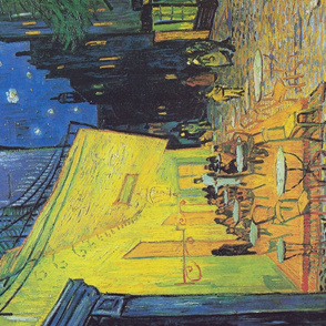 Van Gogh tea towel // Cafe Terrace at Night