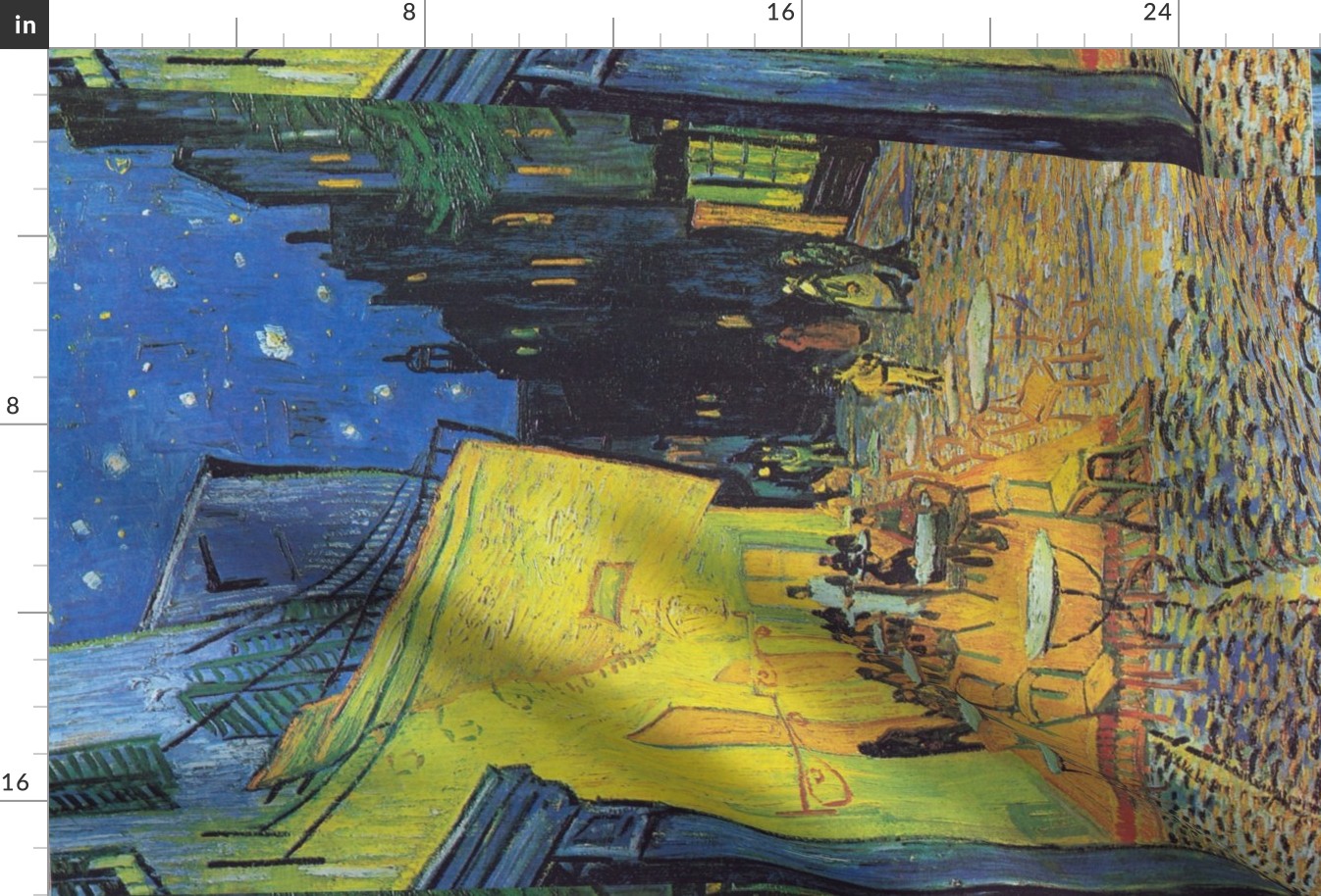Van Gogh tea towel // Cafe Terrace at Night