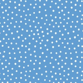 Soft blue polka dot