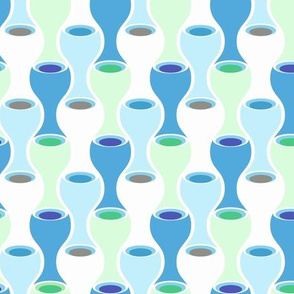 Goblets of Wine - light blue
