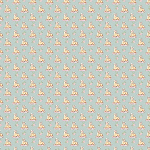 Cute watercolor baby deer animal seamless pattern