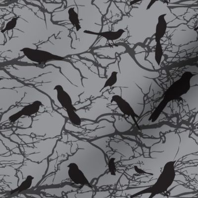 Brids and Branches - Gray