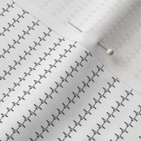 Tiny Cardiograph Lines - black on white