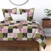 Floral Patchwork - Bohemian Dusk - Ostara lilac, green, black