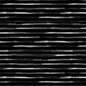 Brushstroke Stripes - monochrome