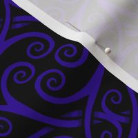 Swirley Vine (Dark Violet and Indigo)