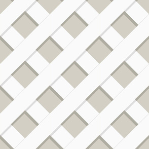 Putty Diagonal Trellis