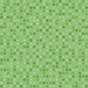 50s Midcentury Polka Dots - Green - Jumbo
