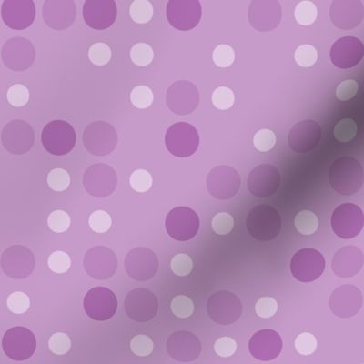 50s Midcentury Polka Dots - Purple  - Jumbo