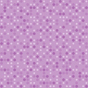 50s Midcentury Polka Dots - Purple  - Jumbo