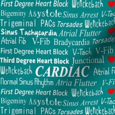 cardiac rhythms wording TEAL
