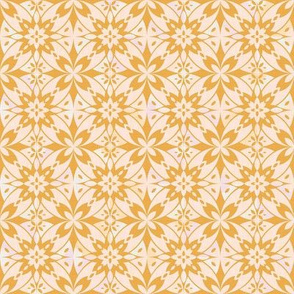 Mustard Boho Tile Geometry / Small scale