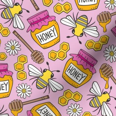 Honey & Bees in Pink