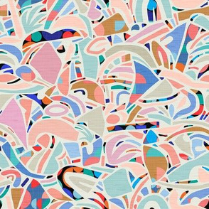 Confetti Papercuts - Playful Vibrant Shapes / Small Scale