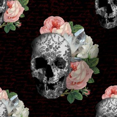 Pink Skull Roses | sklred02