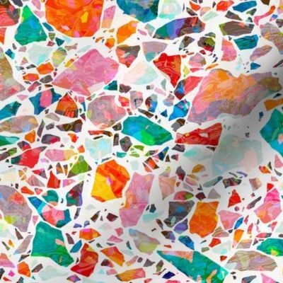 Colorful Crystal Terrazzo - Mirrored / Big Scale