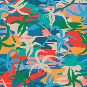 Garden in Tahiti - Vibrant Colors / Small Scale