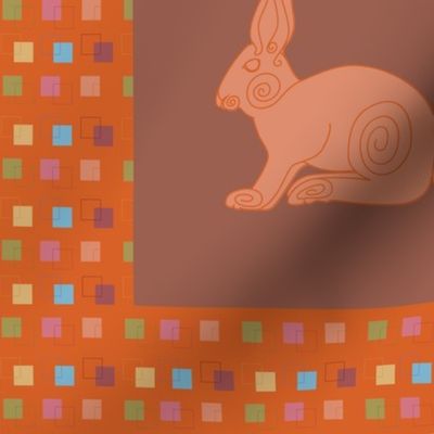 Spiral Rabbit Panel_12.5in