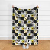 Love you til the cows come home Sunflower Quilt - rotated