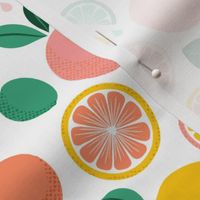 Pop Citrus Party - White -Small by Heather Anderson 