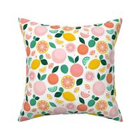 Pop Citrus Party - White -Small by Heather Anderson 