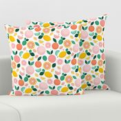 Pop Citrus Party - White -Small by Heather Anderson 