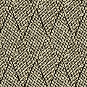 Diamond Knit Pattern in Rich Brown  