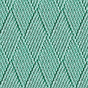 Diamond Knit Pattern in Vivid Green  