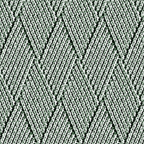 Diamond Knit Pattern in Cool Ice Green  