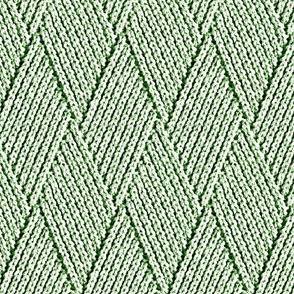 Diamond Knit Pattern in Icy Lime Green  