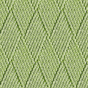  Diamond Knit Pattern in Vivid Lime Green  