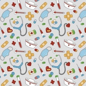 Cute Medical Stuff on Gray small
