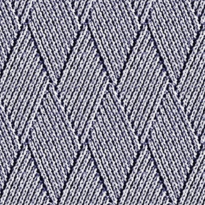 Diamond Knit Pattern in Dark Lavender  
