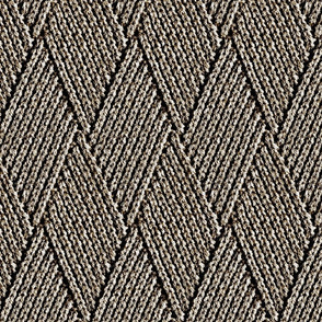 Diamond Knit Pattern in Dark Chocolate  