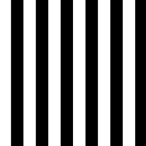 1/2" Black and White Stripes - Vertical - Half Inch / 1/2 Inch / Half In / 1/2 In / 1/2in / 0.5 Inch