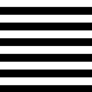 1/2" Black and White Stripes - Horizontal - Half Inch / 1/2 Inch / Half In / 1/2 In / 1/2in / 0.5 Inch