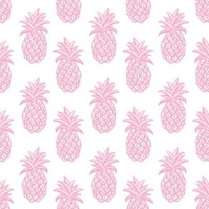 Pink Pineapple fabric and wallpaper
