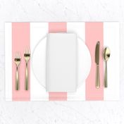 3" Blush Pink and White Stripes - Vertical - 3 Inch / 3 In / 3in