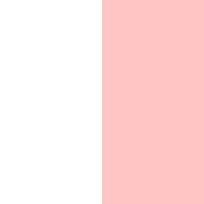 6" Blush Pink and White Stripes - Vertical - 6 Inch / 6 In / 6in