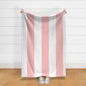 8" Blush Pink and White Stripes - Vertical - 8 Inch / 8 In / 8in